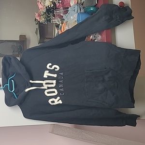 Roots hoodie blue large